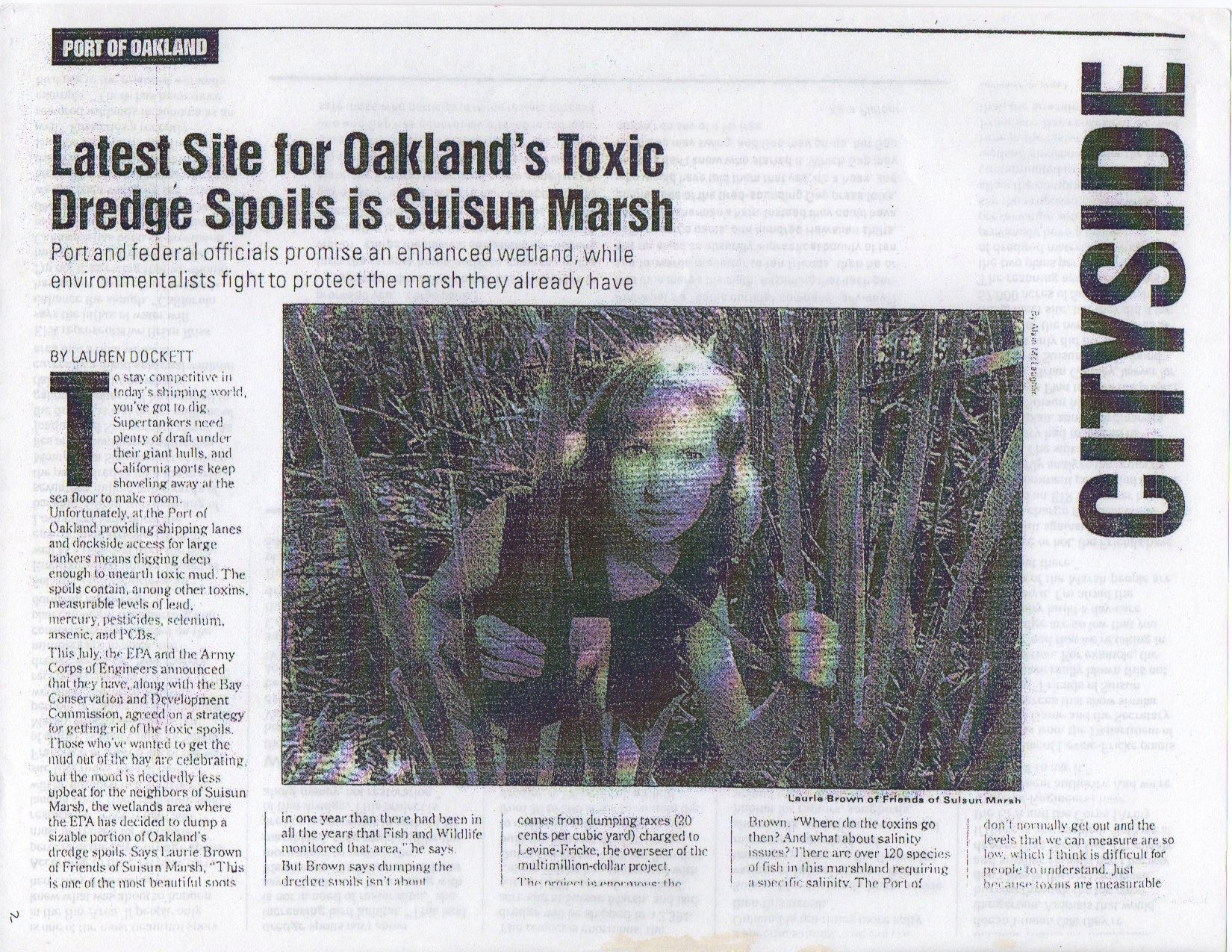 Latest Site for Oakland's Toxic Dredge Spoils is Suisun Marsh